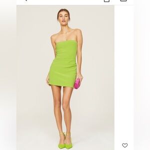 Bec & Bridge Karina Mini Dress in Lime Green
